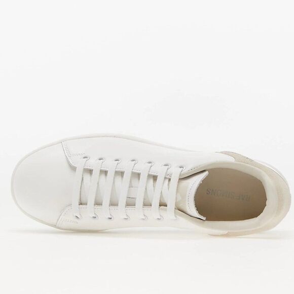 RAF SIMONS (RUNNER) ORION White Leather 1133 Mens 44 EUR US 11 UK 10 Taupe - Picture 5 of 12